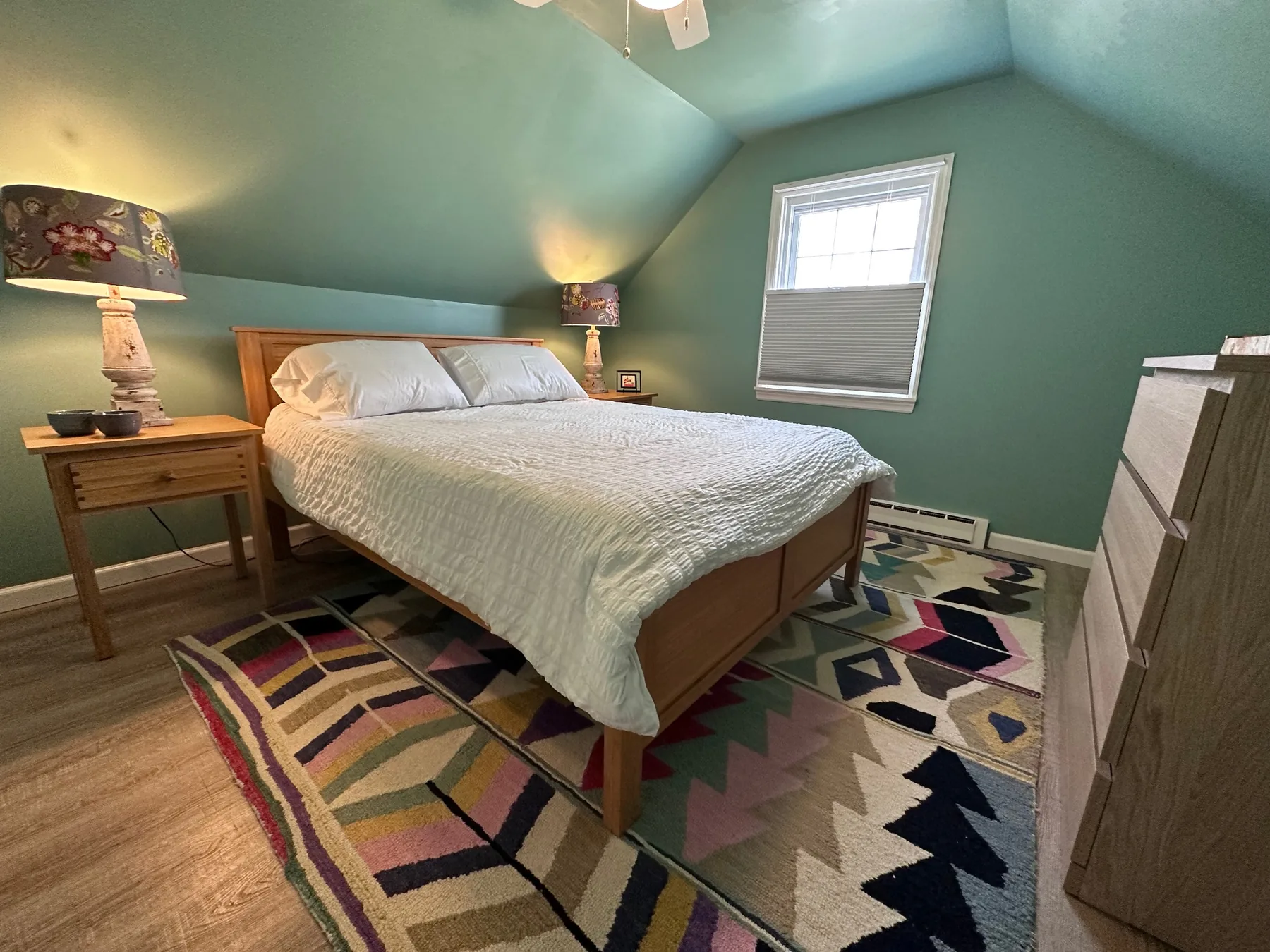 Upstairs bedroom with queen bed